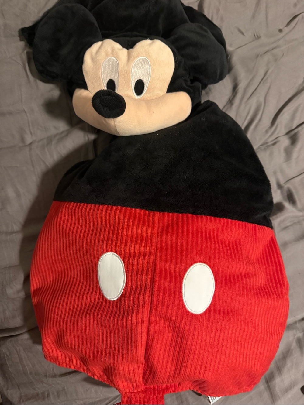 Disney Mickey Mouse Black and Red Plush Kids Costume